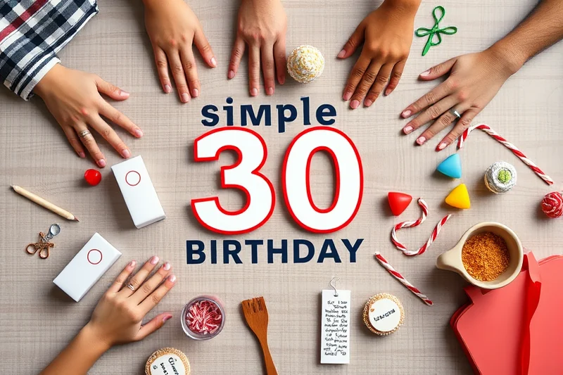 simple 30th birthday party activities — Simple 30th Birthday Party Activities (the finished result)