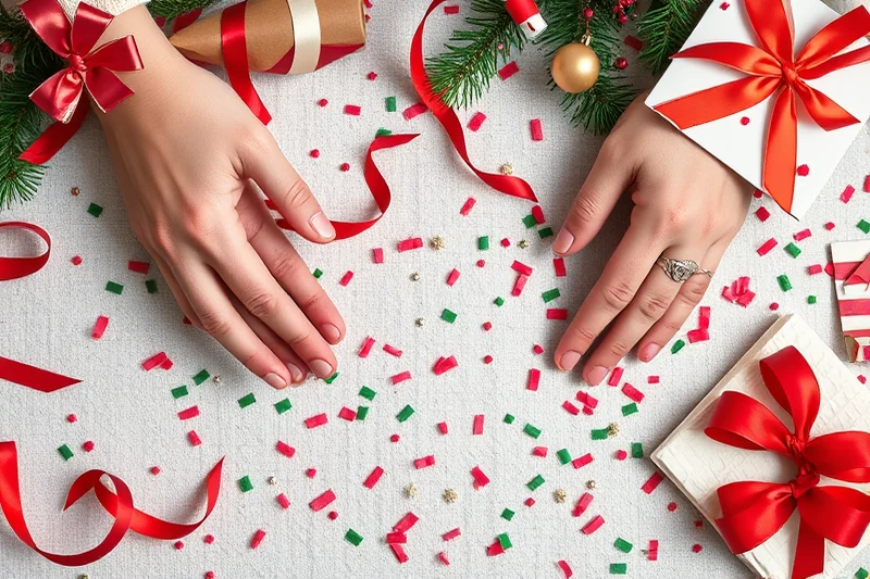 christmas party decor without tools — Christmas Party Decor Without Tools (the finished result)