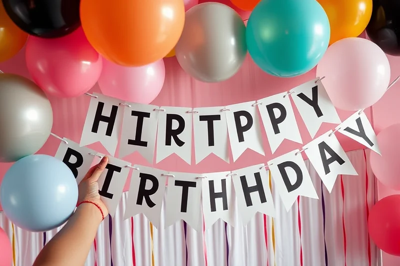 modern birthday party decorations — Modern Birthday Party Decorations (step by step)