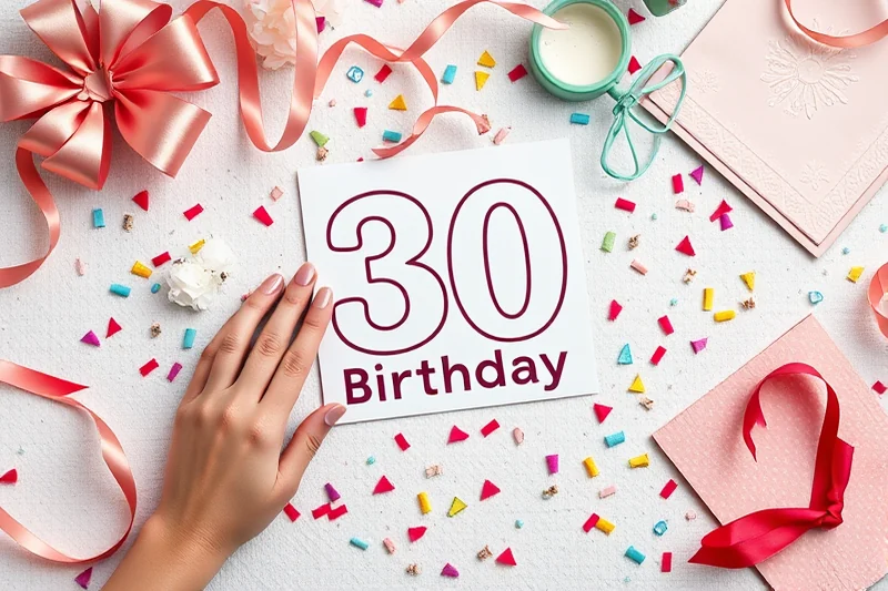 30th birthday party invitations without tools — 30th Birthday Party Invitations Without Tools (the finished result)