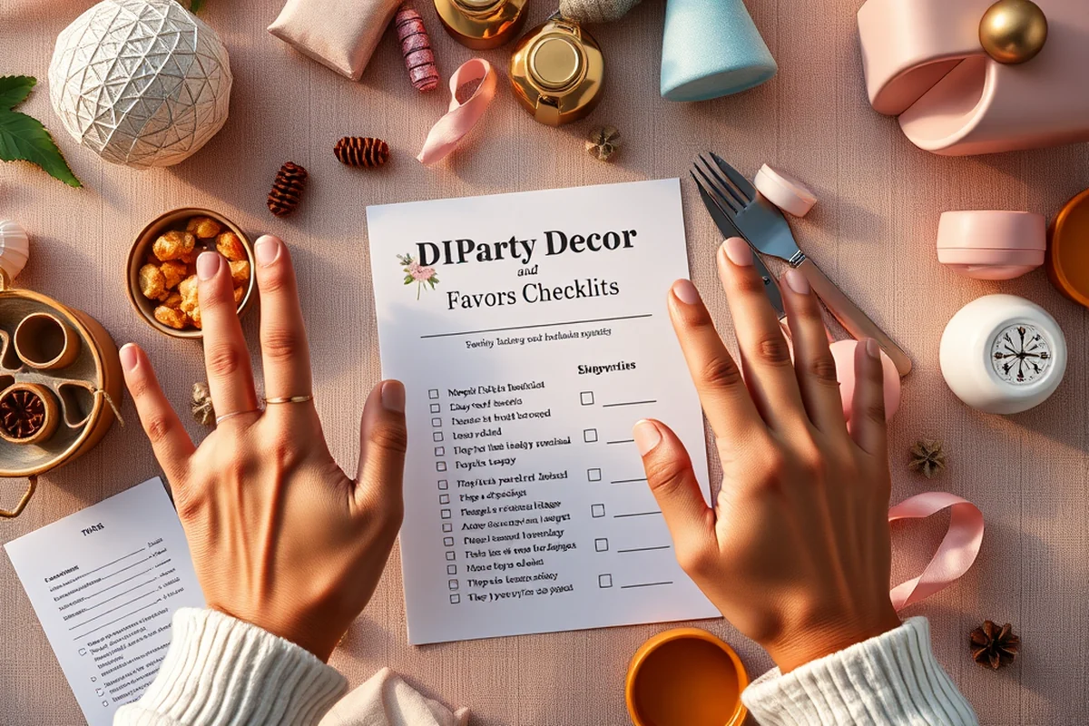 diy party decor invitations favors checklist — Diy Party Decor Invitations Favors Checklist (the finished result)