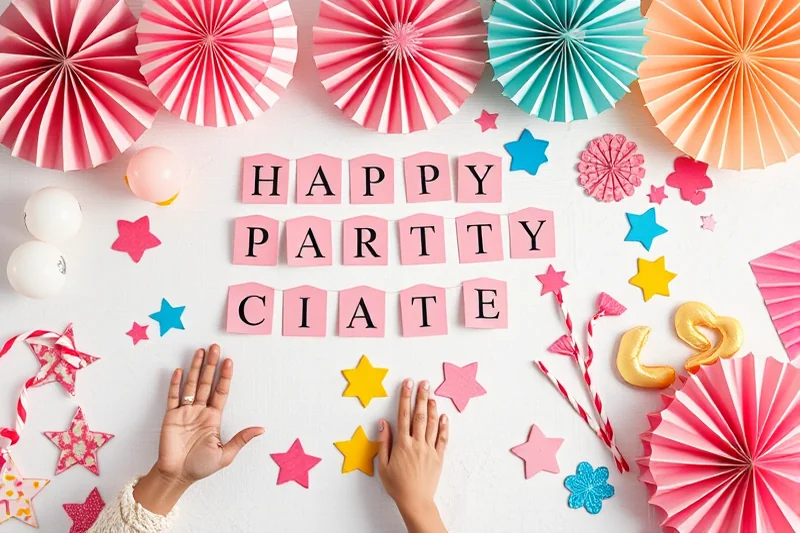 simple create your own party decorations — Simple Create Your Own Party Decorations (the finished result)