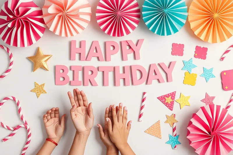 small birthday party decorations — Small Birthday Party Decorations (the finished result)